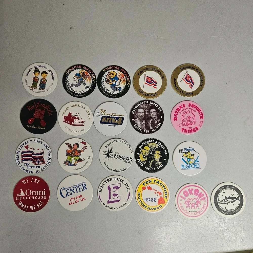 Vintage 90s Pogs Milkcap Collection Hawaii Lot Binders Slammers Disney NASA Trov
